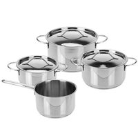 Набор посуды Excellent Houseware 55426 cratite cu capac, 7buc, inox