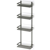 Полка для ванной Teknotel ES060n 4 niveluri metal negru 20x27x76 cm