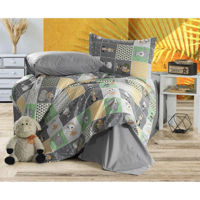 Textile de casă Cottony SLPR Ranforcce Tedy gry/Stelute gry inchis : Euro