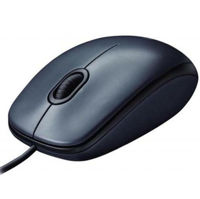 Mouse Logitech M100, Optical, 1000 dpi, 3 buttons, Ambidextrous, Black, USB