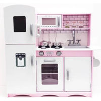 Игрушечная кухня и посуда Richi (63277) Bucatarie din lemn pentru fetite, cu sunete si lumini