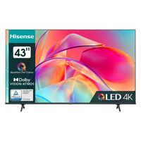 43" LED SMART TV Hisense 43E7KQ, QLED, 3840x2160, VIDAA OS, Black