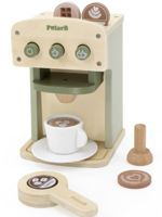 Игрушка Viga 44216 Set de joaca din lemn Mașină de cafea cu accesorii