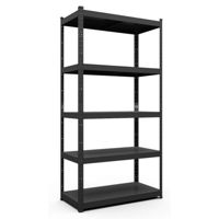 Cтеллаж складской Nex Home Raft metalic Budget 1800x900x400 mm, 5 polite metal, Antracit