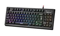 Gaming Keyboard & Mouse Qumo Pandemonium, Compact, Fn key, RGB, AntiGhosting, Black, USB