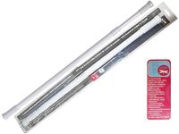 Tija glisanta pentru perdea MSV 110-200cm alba, aluminiu