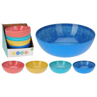 Салатница Excellent Houseware 55551 Reactiv Glaze 21 см, меламин