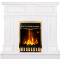 Камин электрический ArtFlame Ambasador white & Gala gold
