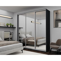 Dulap Nex Home Dulap cu uși glisante, 220x60x220cm, Oglinda, Antracit