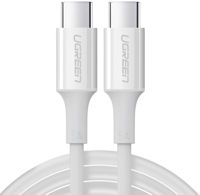 Кабель для моб. устройства Ugreen 60551 Cable Type-C 2.0 to Type-C 2.0 5A 100W 1m, White, US300