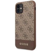 Чехол для смартфона CG Mobile GLBR Guess 4G Stripe Cover for iPhone 11 Brown (EU Blister)