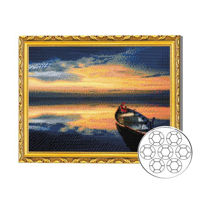 Картина по номерам Art Gallery GA82190 Mozaic cu diamante 40x50cm Apus la ocean
