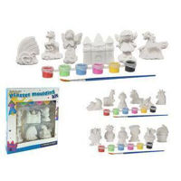 Набор для творчества Promstore 18313 Набор креативный: фигурки керамические 6шт, 6 красок, кисть