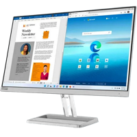 27" LENOVO L27i-40, Silver, IPS, 1920x1080, 100Hz, FreeSync, 4ms, 300cd, CR1300:1, D-Sub+HDMI, Spkrs