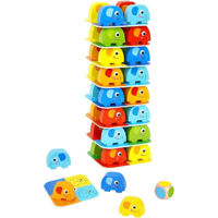 Настольная игра Tooky Toy 70123 Jenga cu elefanti TKF070A
