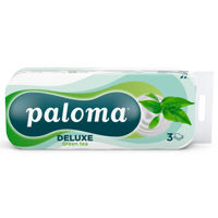 Hârtie igienică Paloma Deluxe Green Tea, 3 straturi (10 role)
