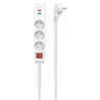 Фильтр электрический Hama 133757 3-Way, USB-C/USB-A Socket, PD/Quick Chargeв max. 18W WS