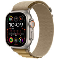 Ceas inteligent Apple Watch Ultra 2 2024 GPS + Cellular 49mm Natural Titanium Case with Tan Alpine Loop - Large MX4H3