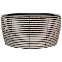 Ghiveci pentru flori Promstore 50620.1 Ghiveci pentru flori Cercuri D44cm, H21cm, PP, gri