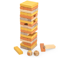 Joc "Jenga", 54 elemente din lemn multicolor 44218 (3875)