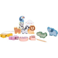 Игрушка Tooky Toy R25 /30 (76415) Деревянный набор с животными TJ003