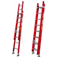 Лестница Lider-Tech Pl0112 Scara dielectrica cu 2 tronsoane si franghie, 2x12 trepte, H=6.7m, sarcina max.150kg