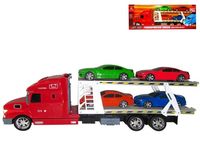 Jucarie masina treiler 1:24, cu 4 masini