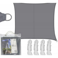 Umbră pentru grădină Jumi OM-755321 Pinza de umbra patrata gri 3.6x3.6m