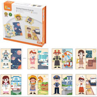 Головоломка Viga 44650 Joc logic de puzzle Profesiile 24 elem.