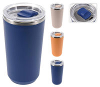 Термокружка Promstore 55531 Pahar pentru bauturi cu capac 420ml, metal/plastic