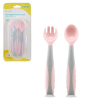 Посуда для кормления U-Grow UG-218PK Set lingurita si furculița, roz