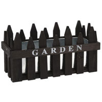 Цветочный горшок ProGarden 24804 Подставка для цветов Ящик 35x15x18cm деревянная,черный