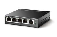 .5-port 10/100M TP-LINK PoE Switch, TL-SF1005LP, with 4 Port PoE, 41W Budget, steel case