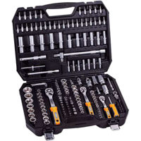 Набор ручных инструментов Hoteche 203102 Набор торцевых головок 171шт + трещетка 1/2"&1/4"&3/8"