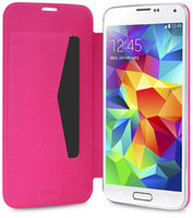 Puro Booklet case with card slot Pink (SGS5BBCPNK)