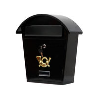 Почтовой ящик 380x320x105 мм, черный