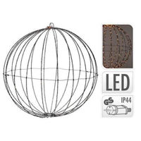 Новогодний декор Promstore 49077 Figurina cu lumina Sfera 240LED D40cm extra alb-cald