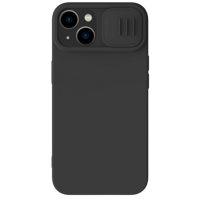 Nillkin Apple iPhone 15 Plus, CamShield Silky Silicone Case, Elegant Black