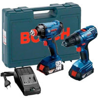 Набор электроинструментов Bosch GDX + GSR 18V cu acum+ 0615990N3F