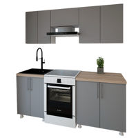 Мебель для кухни Smartex (30011) K1 200cm Grafit