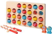 Настольная игра miscellaneous 12207 din lemn Pescuit 2in1 746629