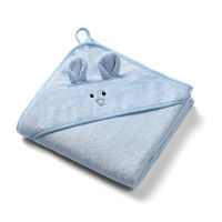 Полотенце с капюшоном Babyono Mouse Blue 100x100 см