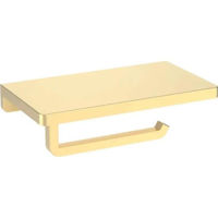 Suport pentru hârtie Gappo G30803-3 Satin Gold (suport hartie WC cu raft)