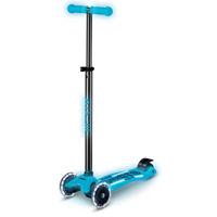 Самокат Micro MMD377 Maxi Deluxe Glow LED Plus Crystal Blue