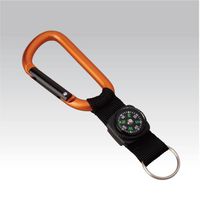 Breloc Munkees Carabiner 8mm w strap, compass and keyring, 3228