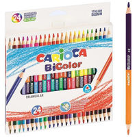 Set de creație Promstore 53219 Creioane colorate Bicolor 24 buc