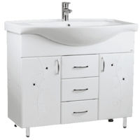 Dulap pentru lavoar Mashtab 11631 Cristal 80cm Alb