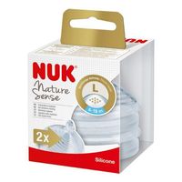 Соска силиконовая NUK Nature Sense для каш L (6-18 мес) 2 шт