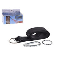 Гамак Holland 44822 Набор креплений для гамака: 2ремня 2mx5cm, кольца и карабин