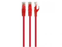 Patch Cord Cat.6U  0.5m, Red, PP6U-0.5M/R, Cablexpert, Stranded Unshielded